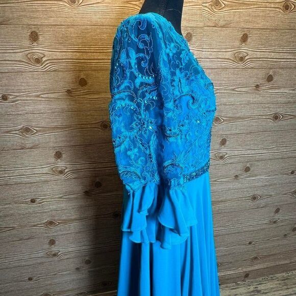 NWT FORYOUDRESS Blue Gown sz 14 - Picture 4 of 10